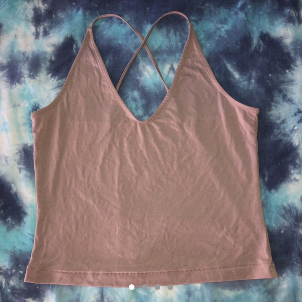 Pastel Purple spaghetti strap cropped tank